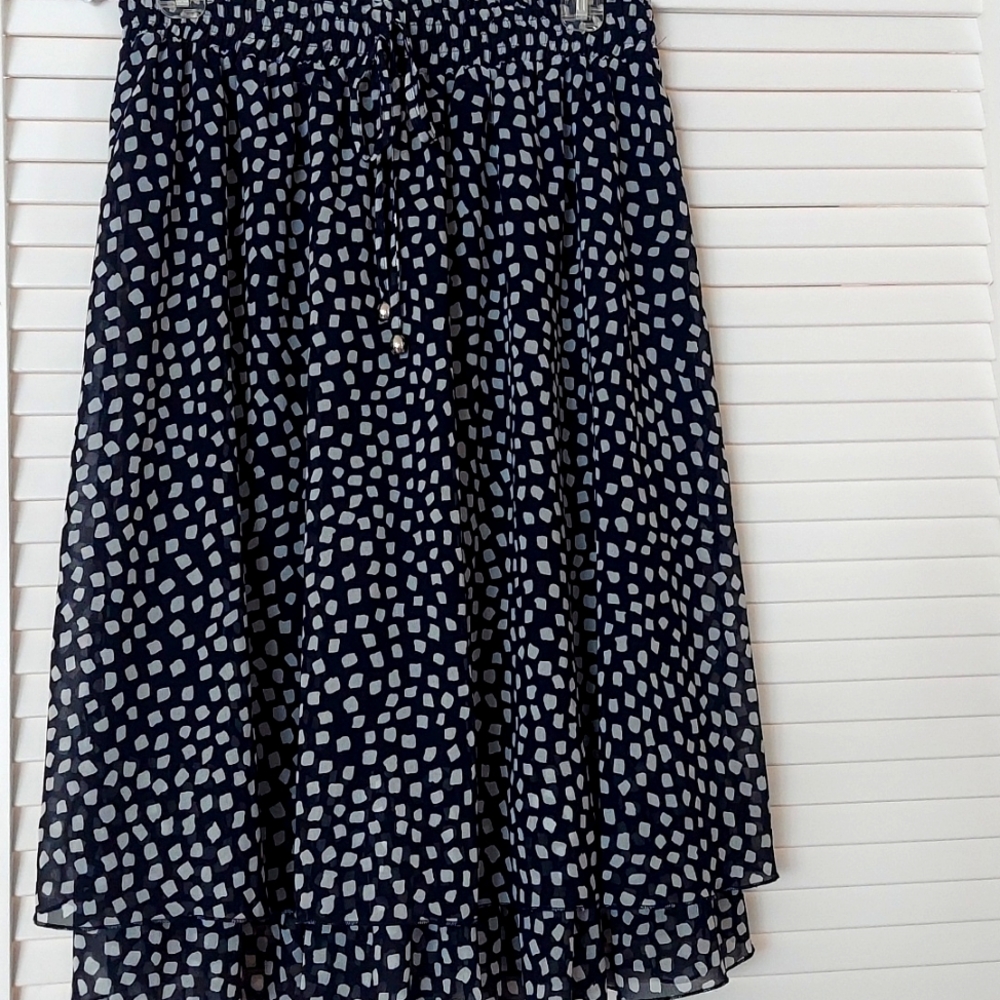 Made in Germany. Navy/white pattern skirt, Steillmann, size 10
